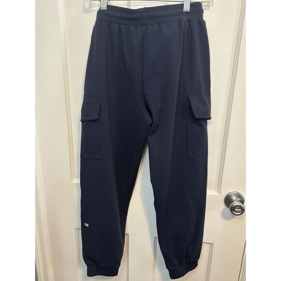 Splits 59 NWOT Womens Small Supplex Cargo Pants Jogger Navy Pockets Sweatpants - Picture 4 of 11